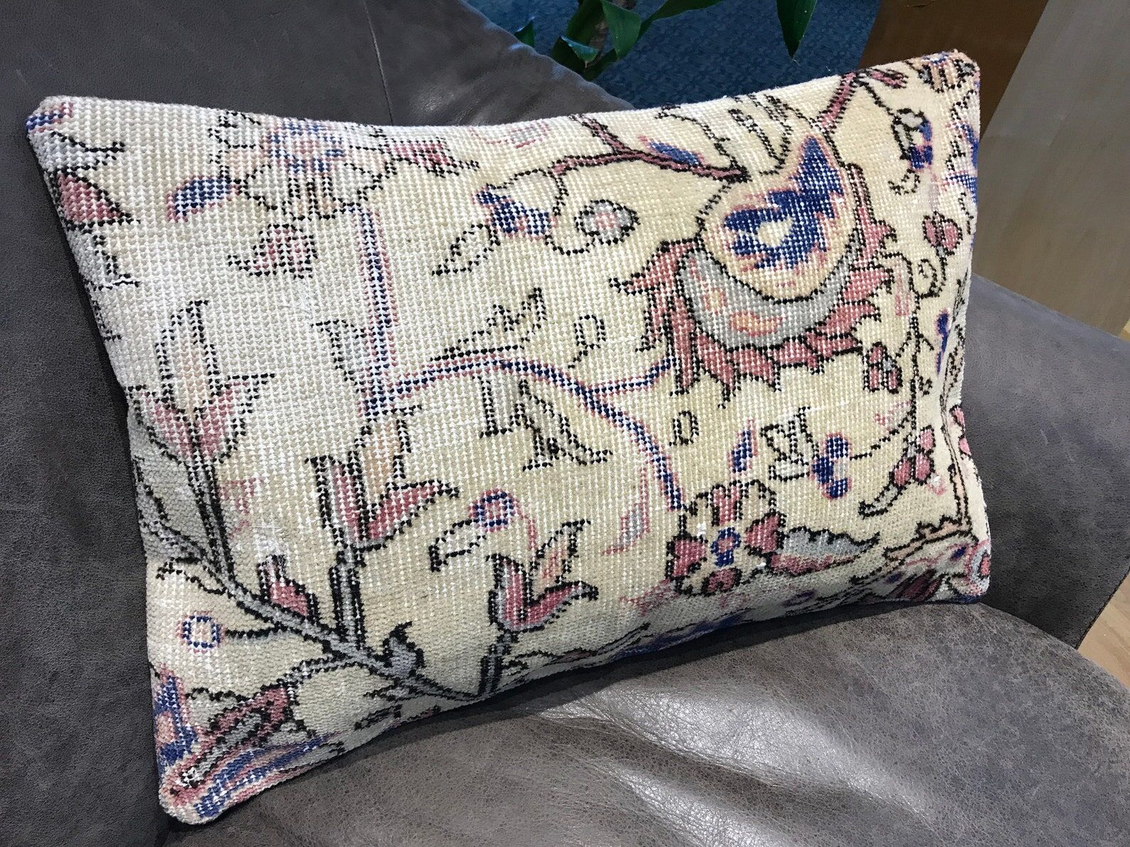 Handmade Floral Turkish Cushion Cover 40x60cm