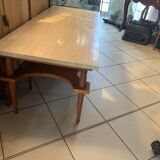 Vintage coffee table on marble