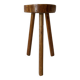 Tabouret de ferme tripode , porte plante