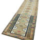 Hand-knotted turkish beige runner carpet 95 cm x 368 cm