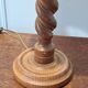 Lampe pied bois tourné