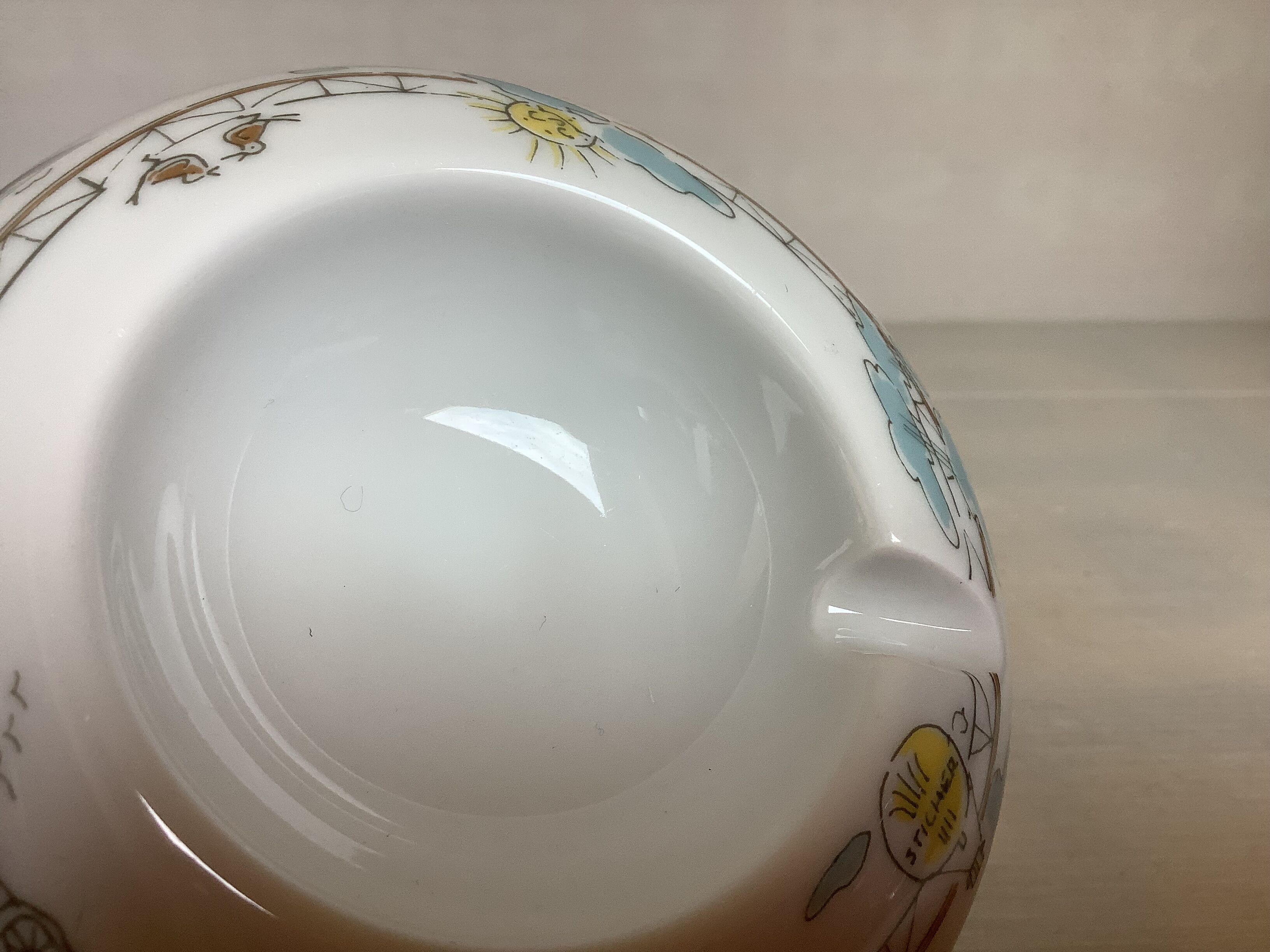 Bowl, ring holder, ashtray, sun, hot air balloon, Arzberg.