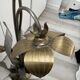Lampadaire fleurs et plante lampe de plancher de fleur - design années 70