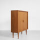 Midcentury danish cabinet with tambour doors by Dyrlund 1960s