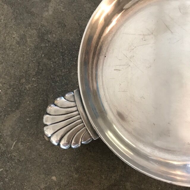 Silver metal trinket bowl