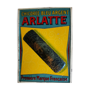 Ancienne plaque en tôle Chicorée