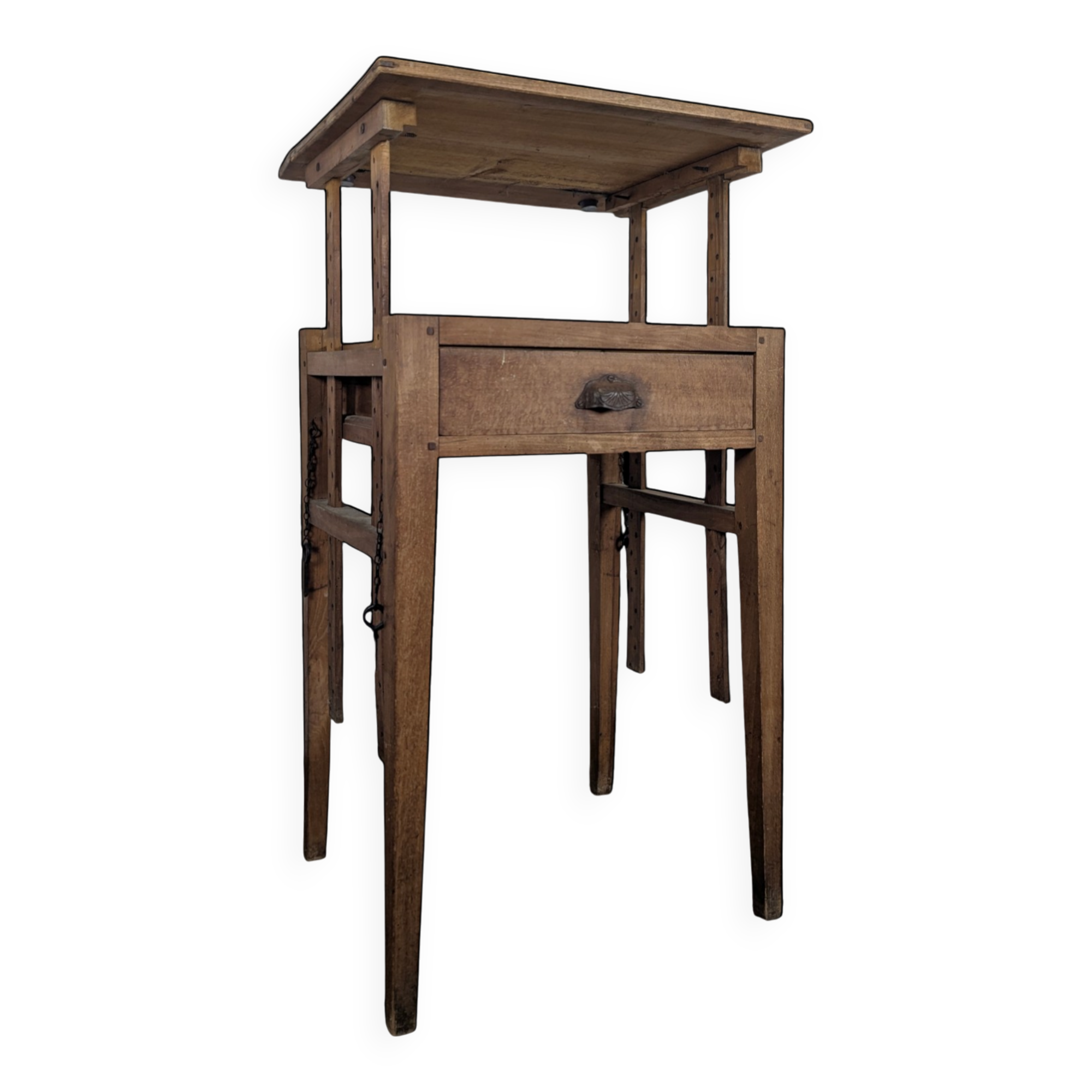 Table de métier bureau escamotable