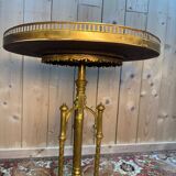 Empire tripod pedestal table in bronze
