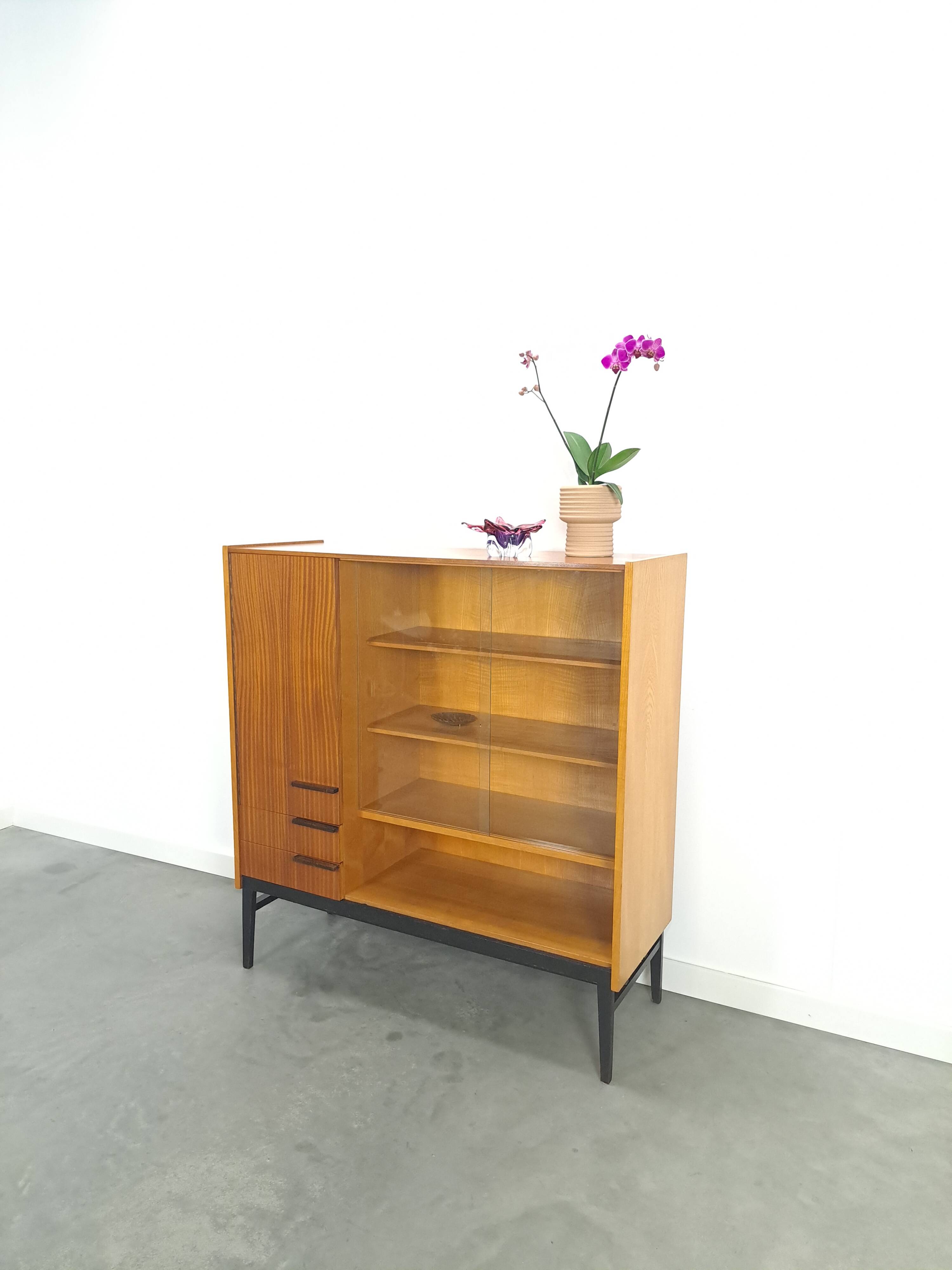 Design Mezulanik showcase with shelves