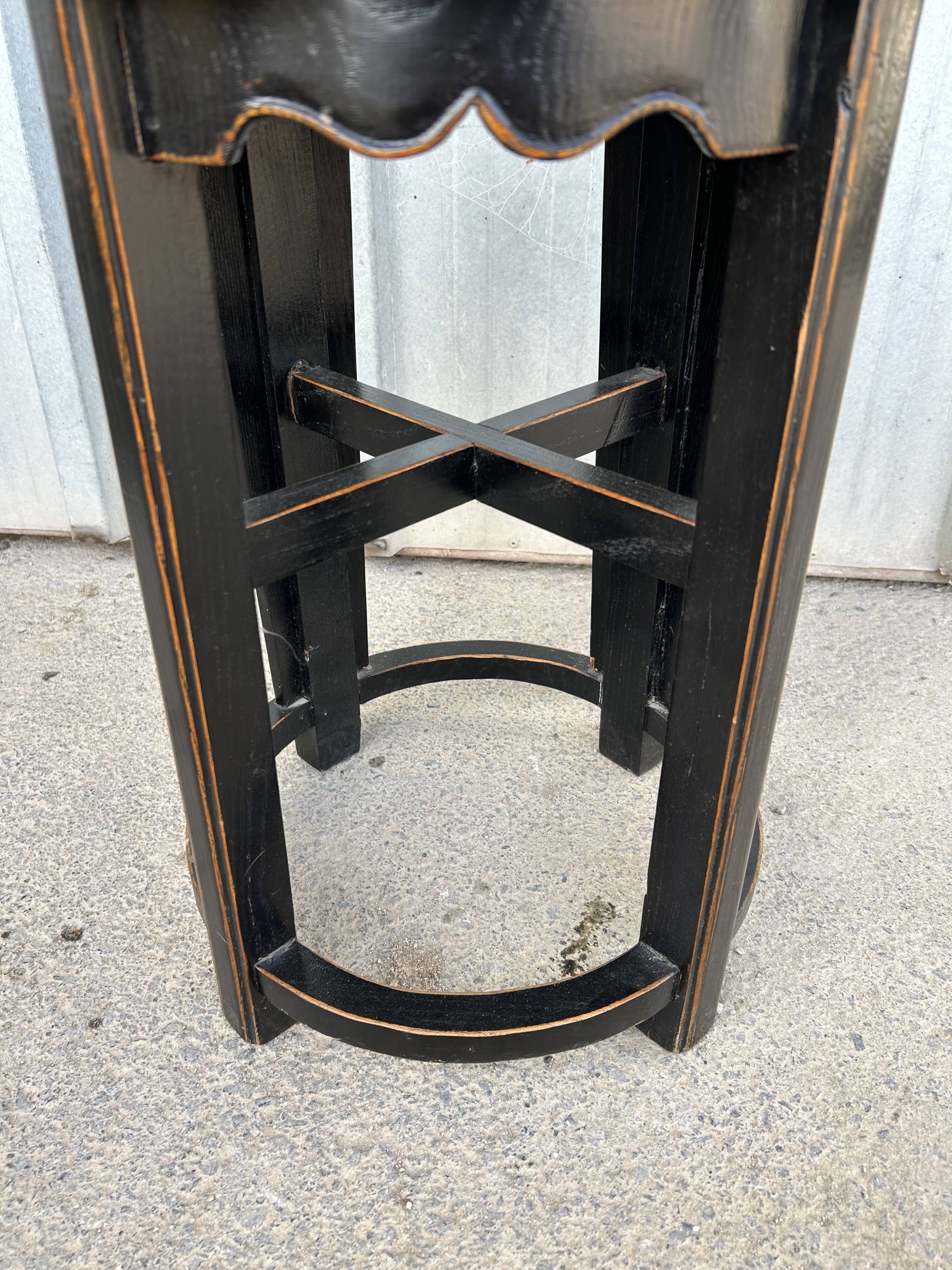 Antique Asian chair made of solid wood