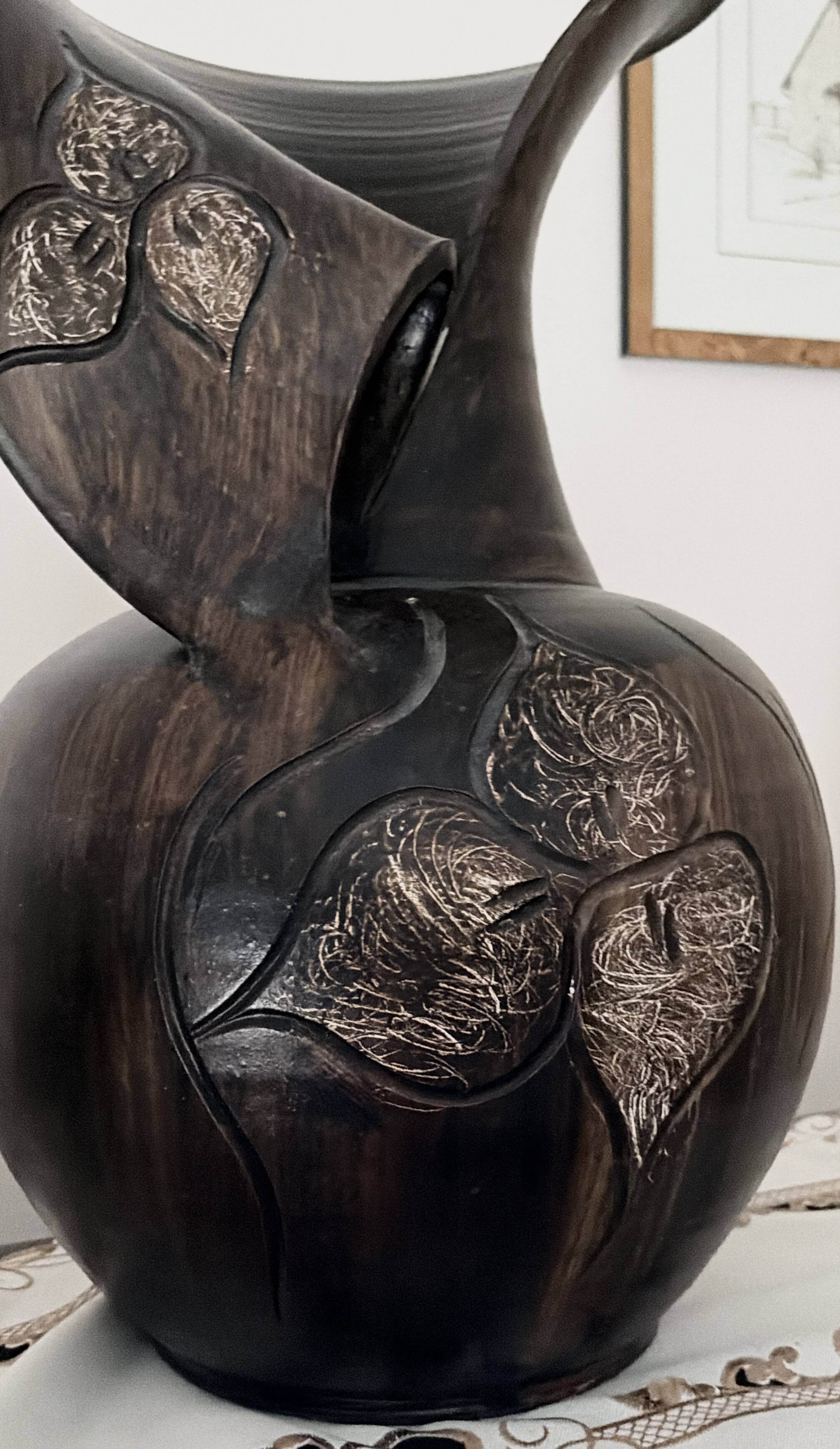 Large terracotta vase from Valauris.