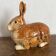 Lapin en céramique, terrine zoomorphe