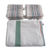 Nappe ancienne+ 12 serviettes assorties