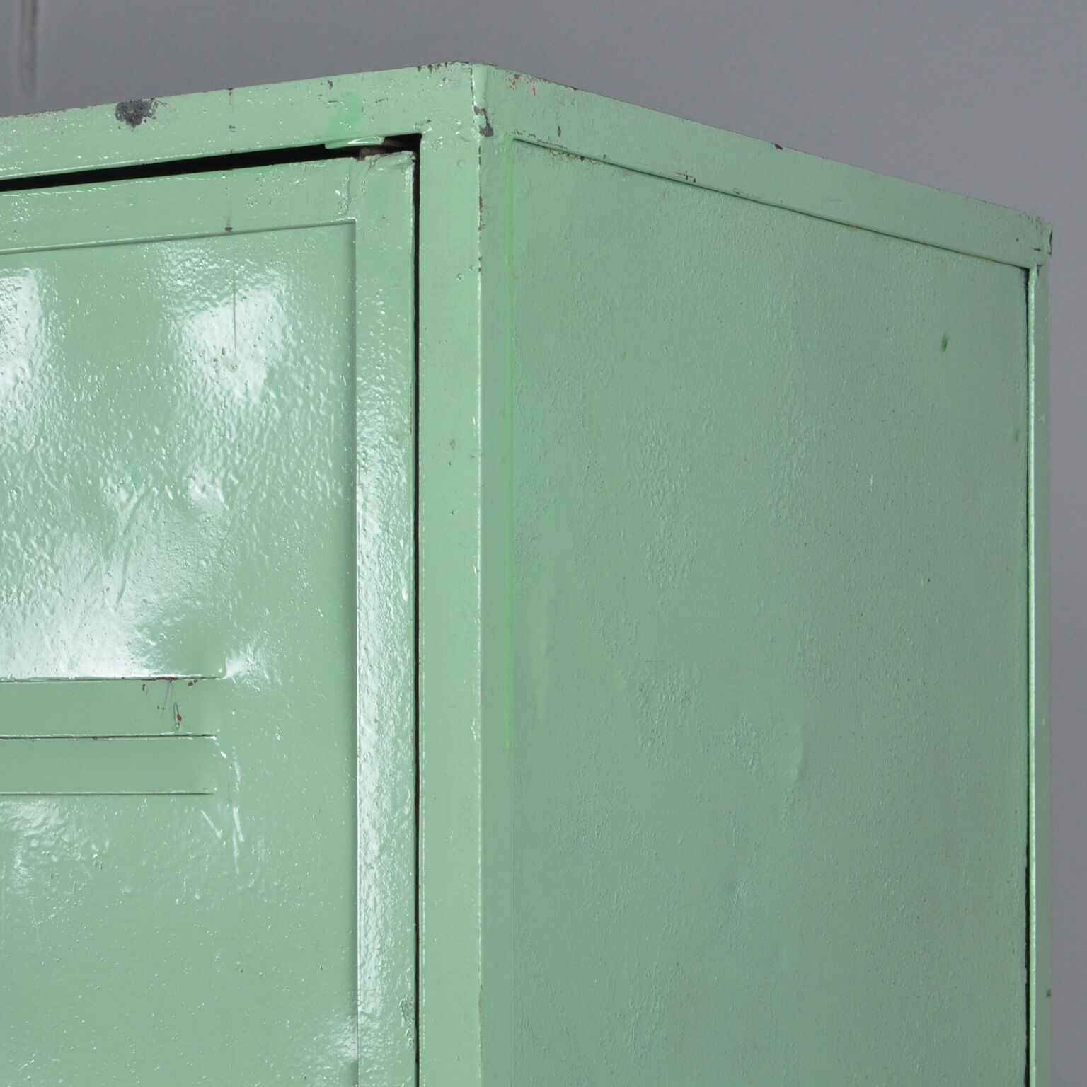 vintage iron locker, 1950's