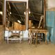 Large old mirror in pitchpin Louis-Philippe Style 100x170cm
