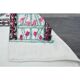 1970s Vintage Turkish Handwoven Wool Cotton White Runner Rug 69x215