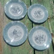 antique Lunéville "Opaque" plates