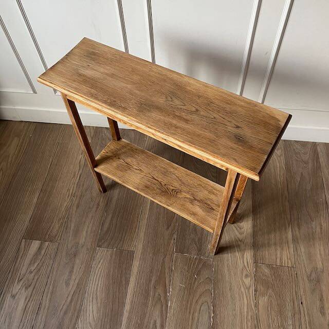 Console en chêne ciré