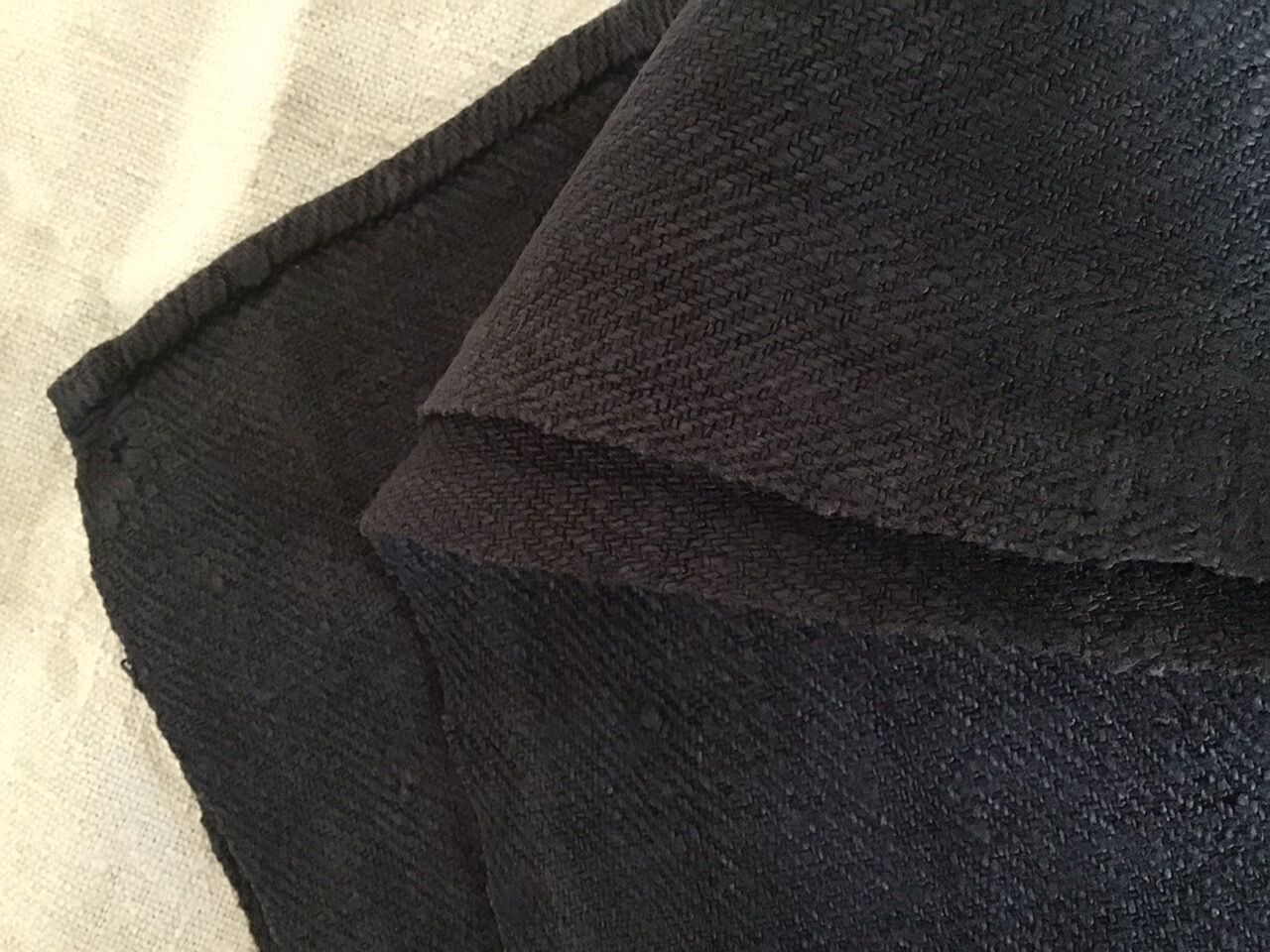 Farm case in grey-black hemp 1m64 x 1m04