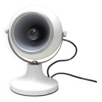 Lampe boule blanche années 70