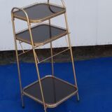 Vintage gold metal shelf