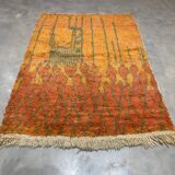 Tapis design colore en laine 130x180cm