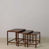 Ensemble de tables gigognes en teck de Kurt Østervig, Danemark, années 1960