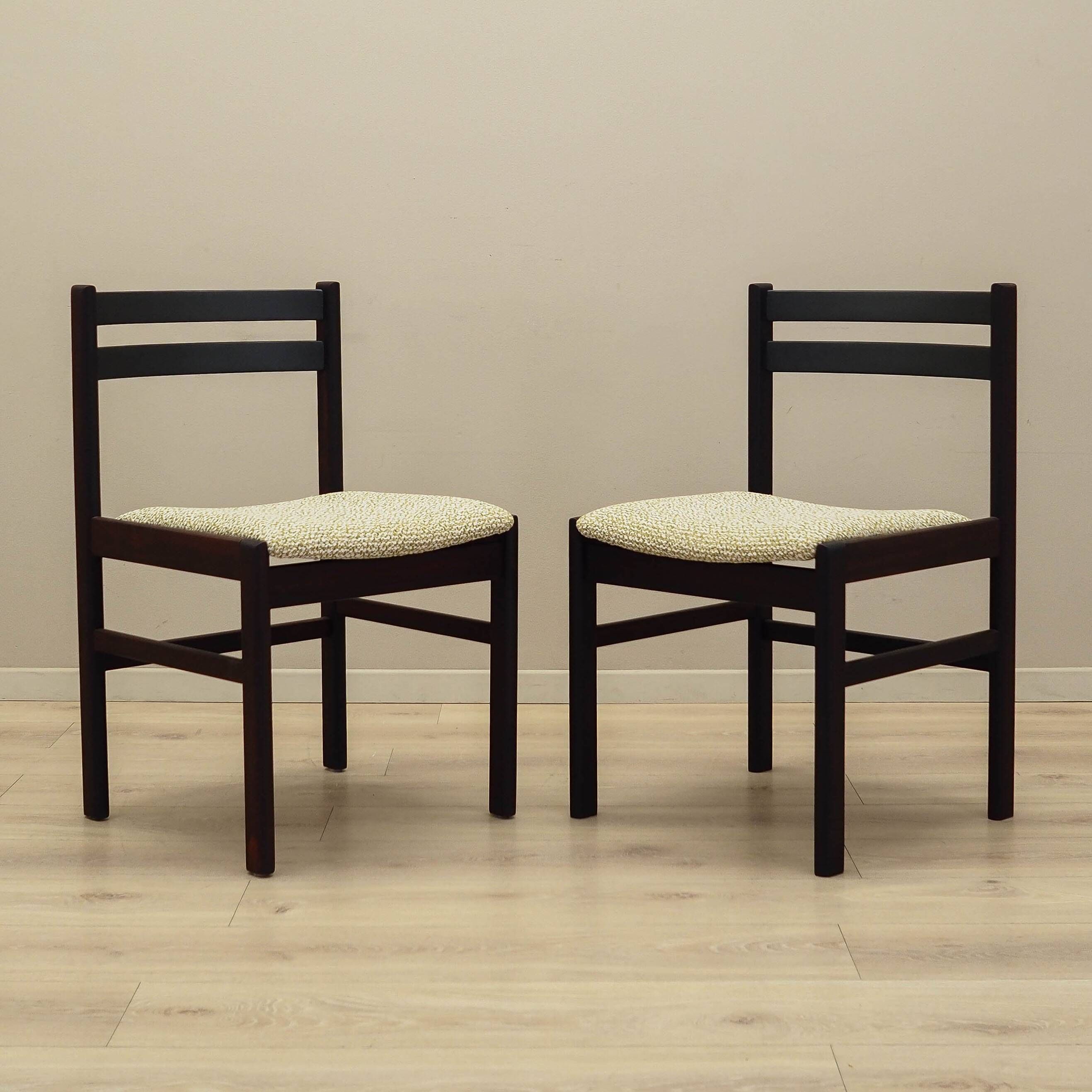 Set of two rosewood chairs, Danish design, 1970s, production: Denmark