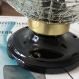 Ceiling light or wall light with cracked glass globe, 15 cm, porcelain rose.