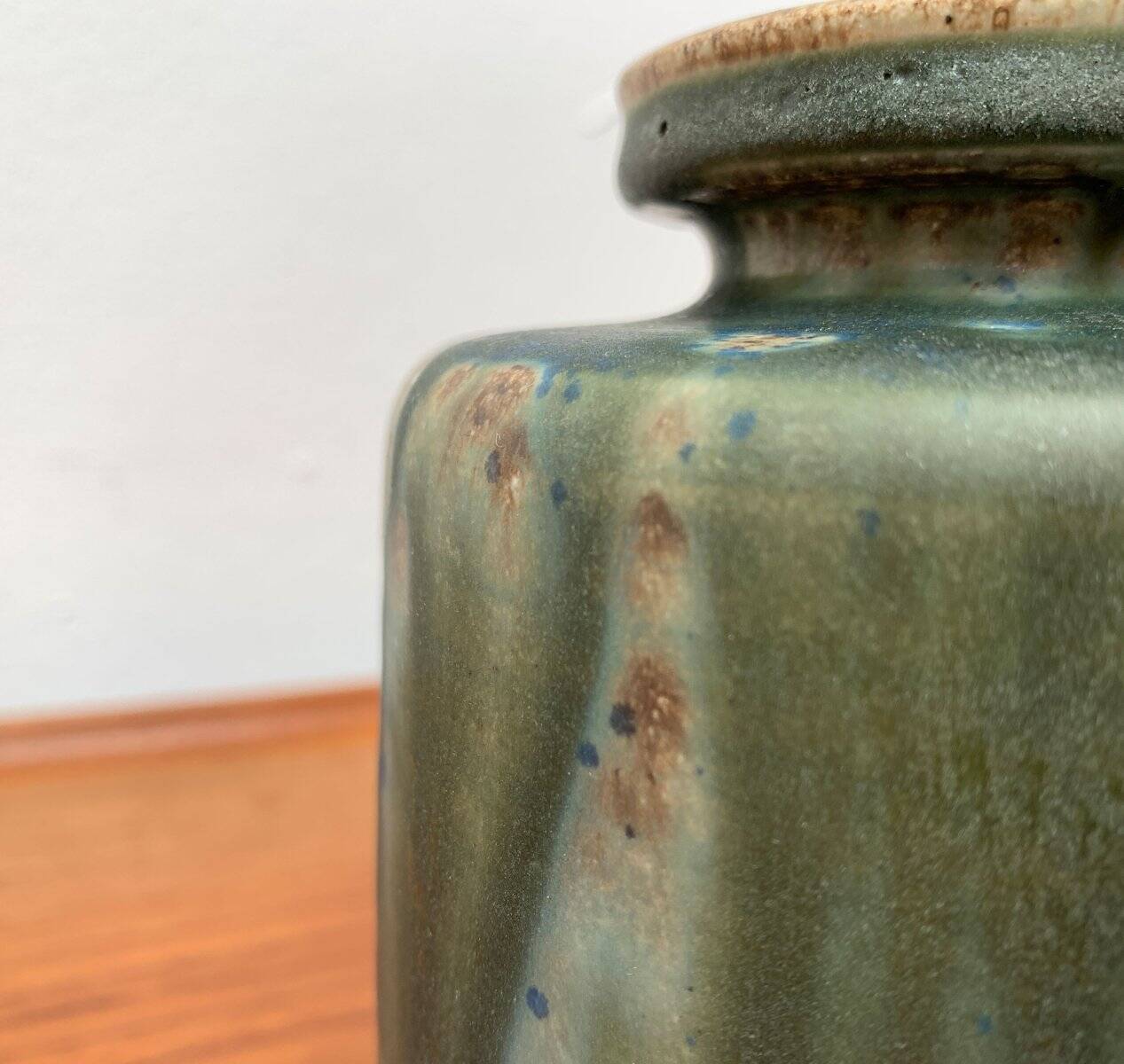 Mid-Century Minimalist Studio Pottery Vase by Rolf Weber for Rolf Weber Steinzeug, 1960s