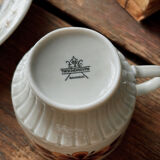Service tasse et assiettes rétro 70´s