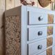 Art Deco chest of drawers with mustache feet