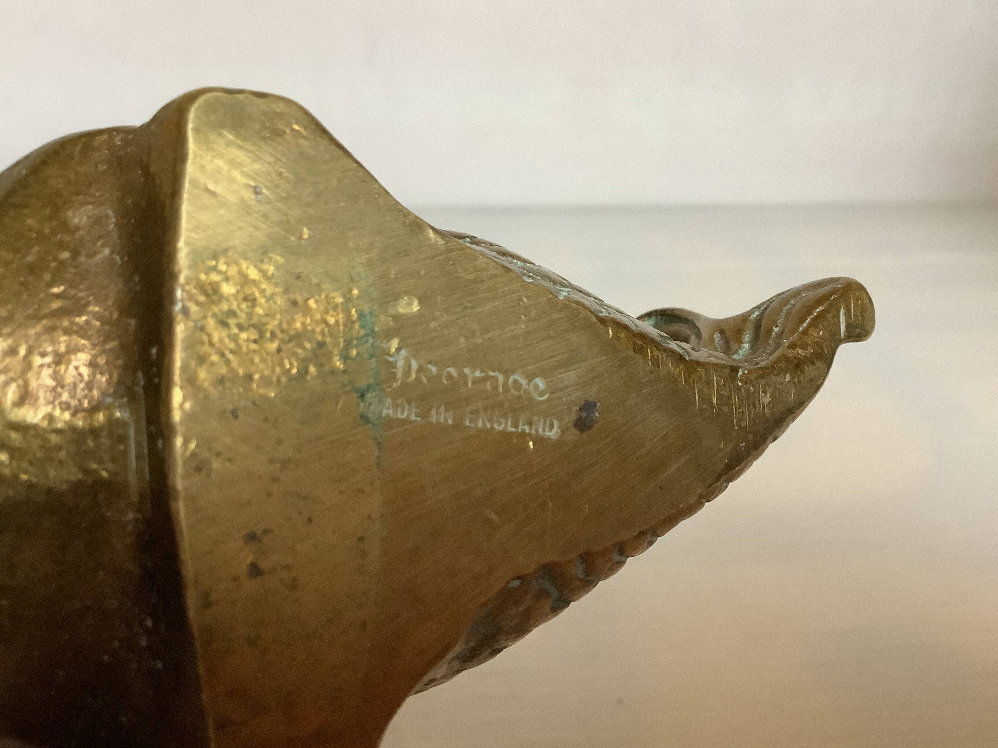 Peerage England bronze fish ashtray