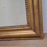 Large antique Louis Philippe gilded mirror
