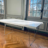 Matte white design table