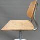 Adjustable vintage wood metal child chair
