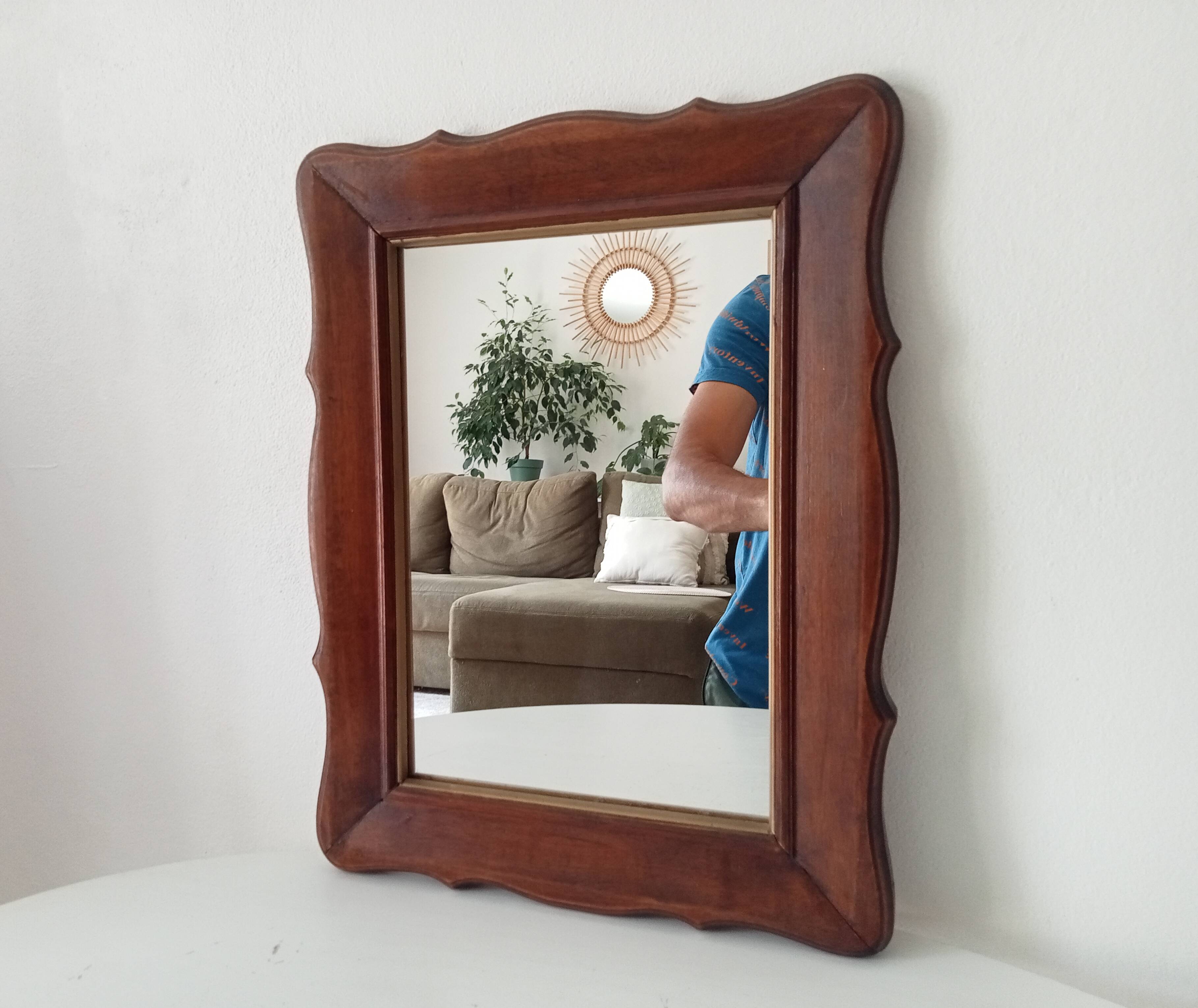 Rustic vintage mirror chic countryside