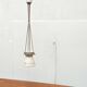 White ceramic pendant lamp in mid-century modern Danish style, 1960s.