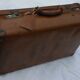 Suitcase old vintage leather