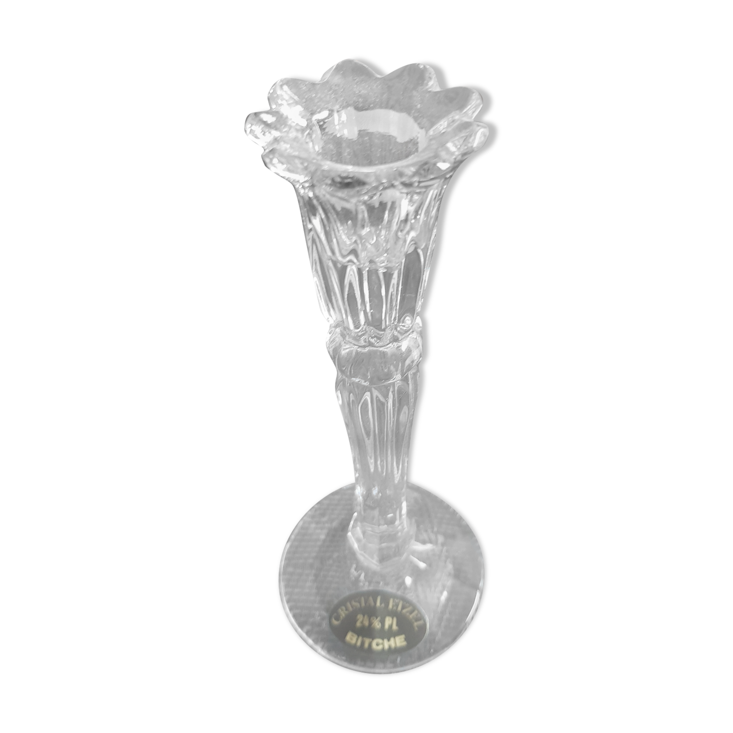 Crystal candle holder