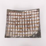 Sculptural ceramic dish plate, Sicily