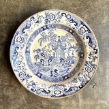 Creil & Montereau round and hollow ironstone dish