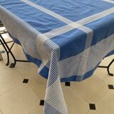 Vintage woven tablecloth - cotton - 147x123 cm