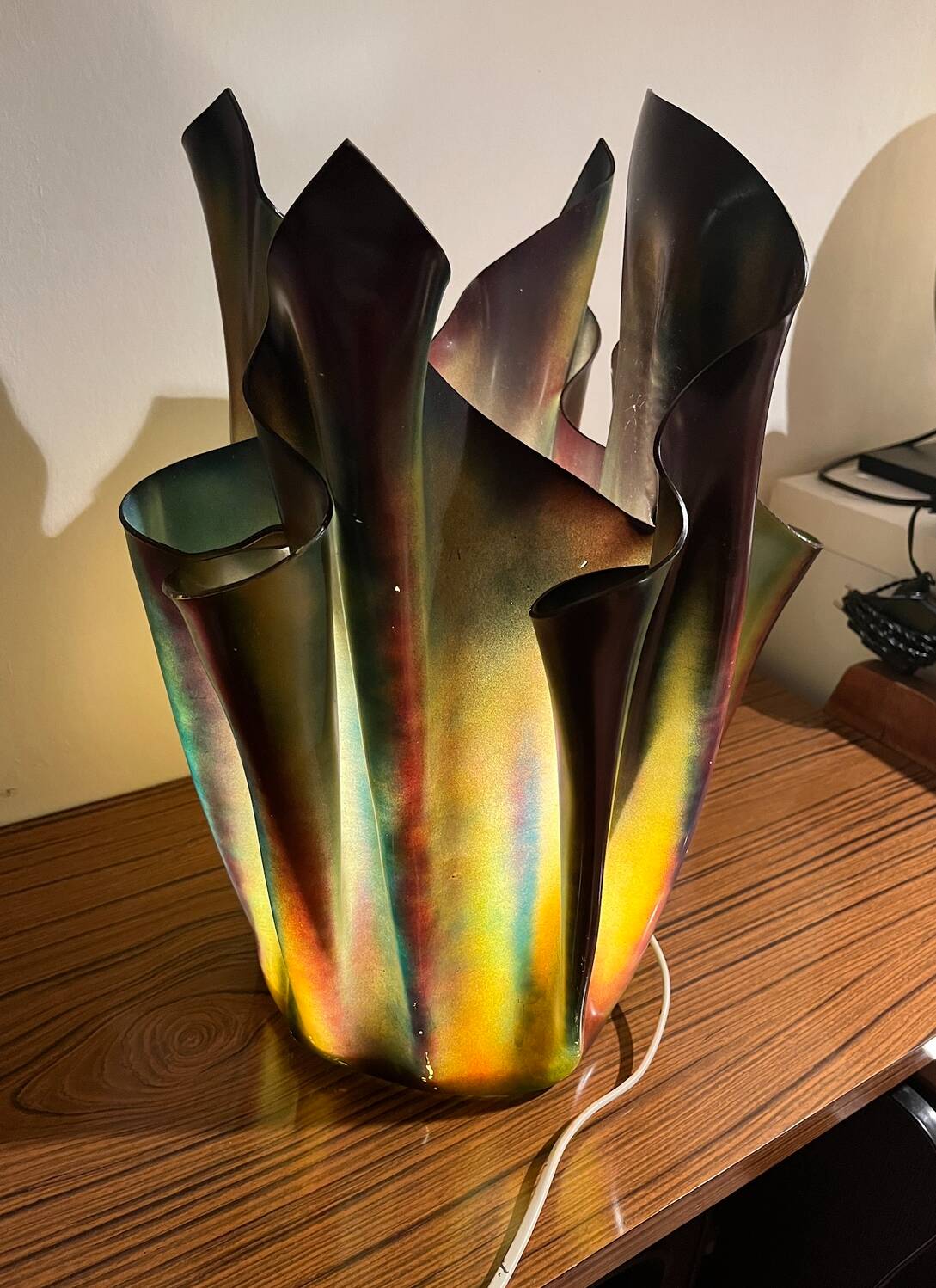 Vintage resin lamp in the style of Georgia Jacob from the 70s/80s.