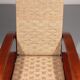 An exceptionally rare mahogany recliner crafted in Italy during the 1950s"