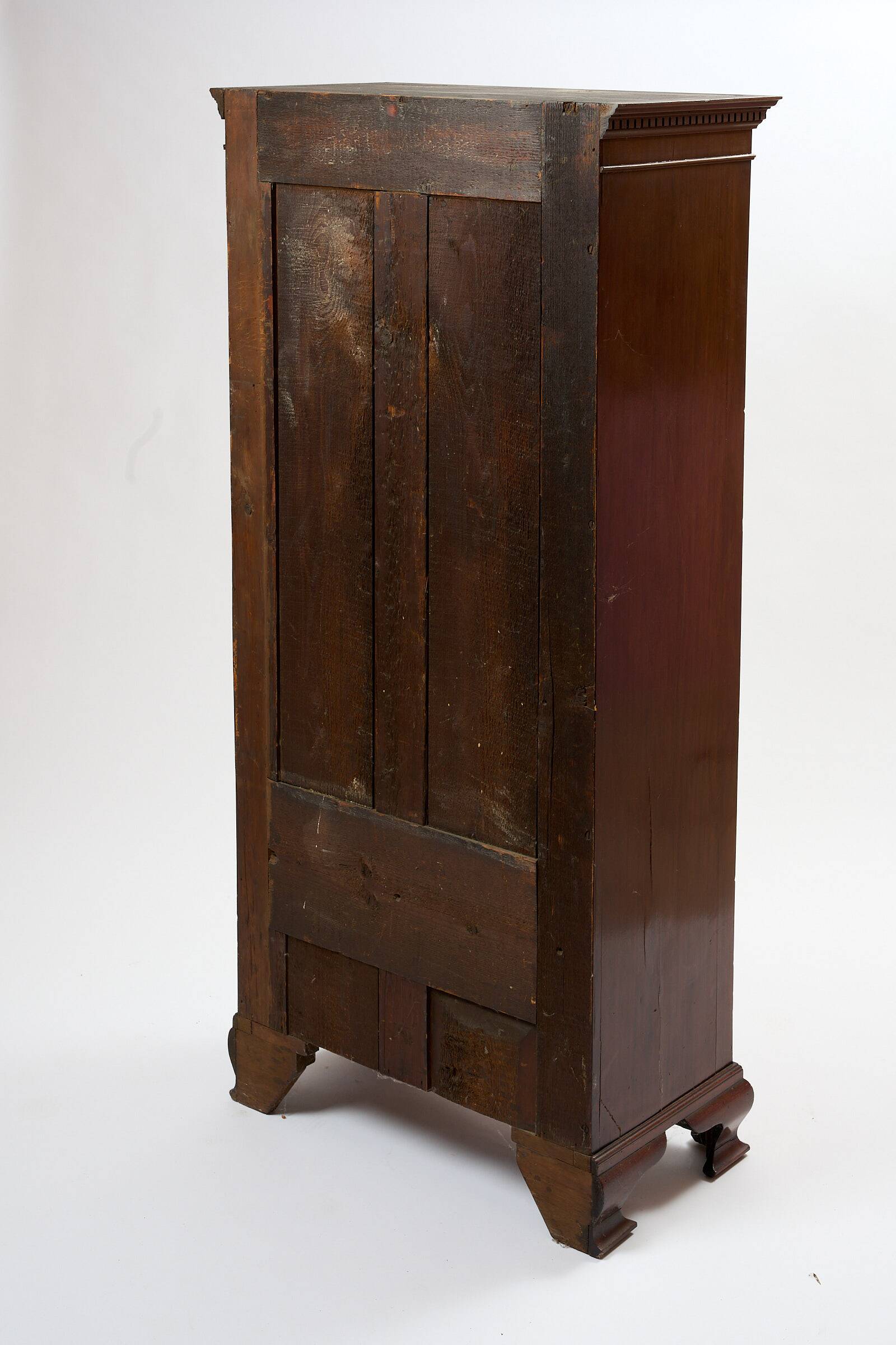 Original English mahogany display cabinet