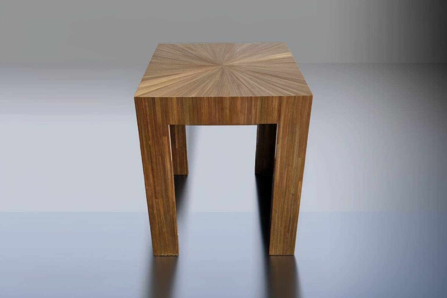 Wood marquetry table Benoît Cazes 2023 - Art Deco reissue JM Frank