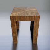 Wood marquetry table Benoît Cazes 2023 - Art Deco reissue JM Frank