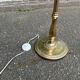Vintage brass floor lamp from the 20th century.