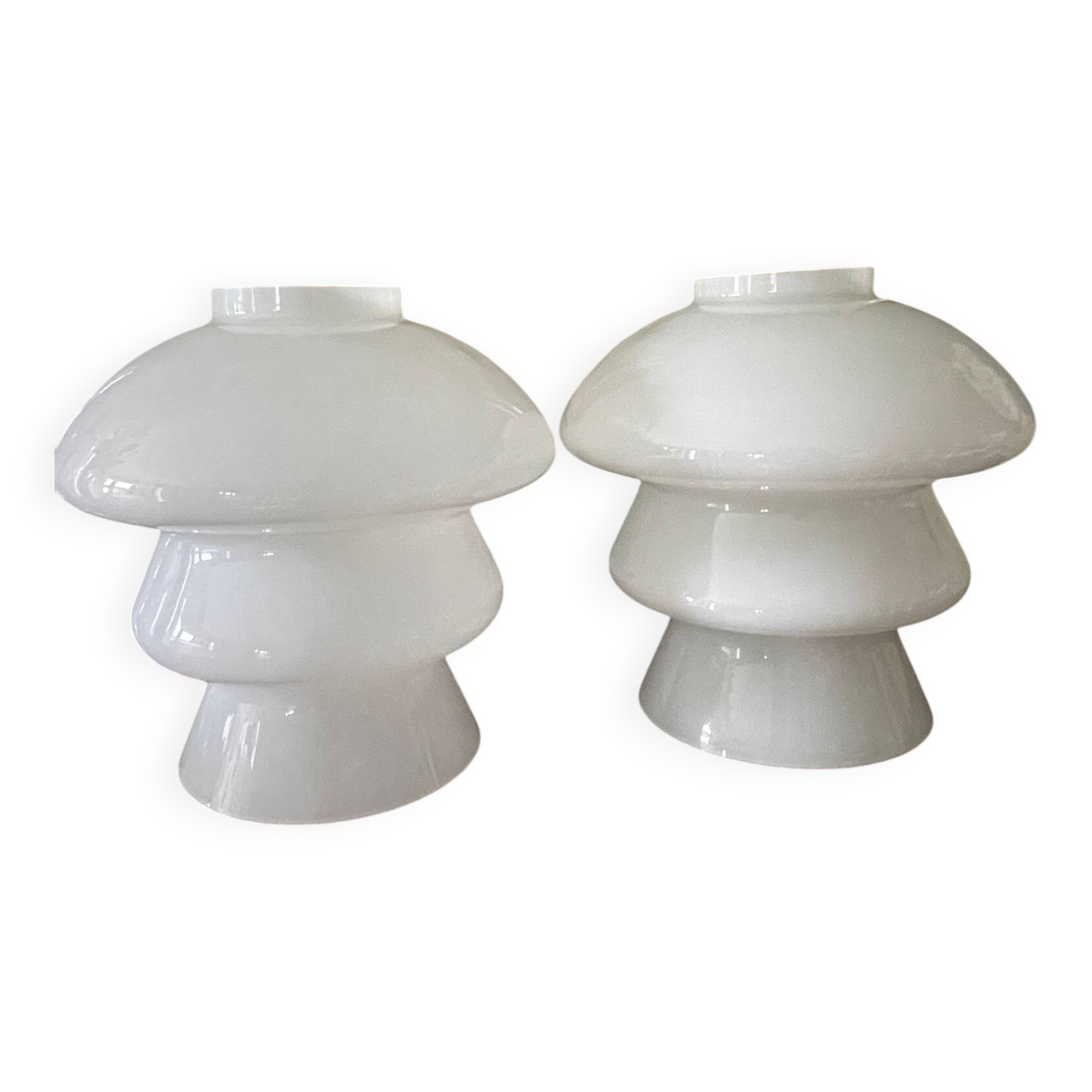 pair of opaline globes, Art Deco